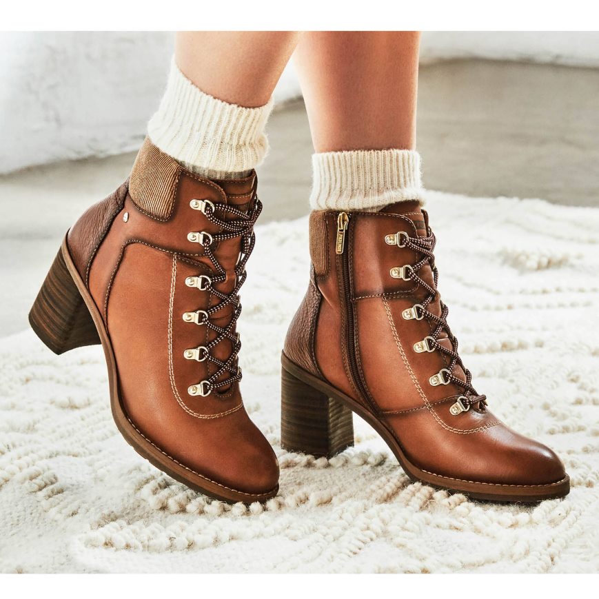 Women's Pikolinos POMPEYA Ankle Boots Brown | NZ O1Q0A97